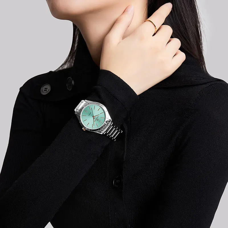 Naviforce NF5029 Fashion Tiffany Blue Dial Ladies Watch